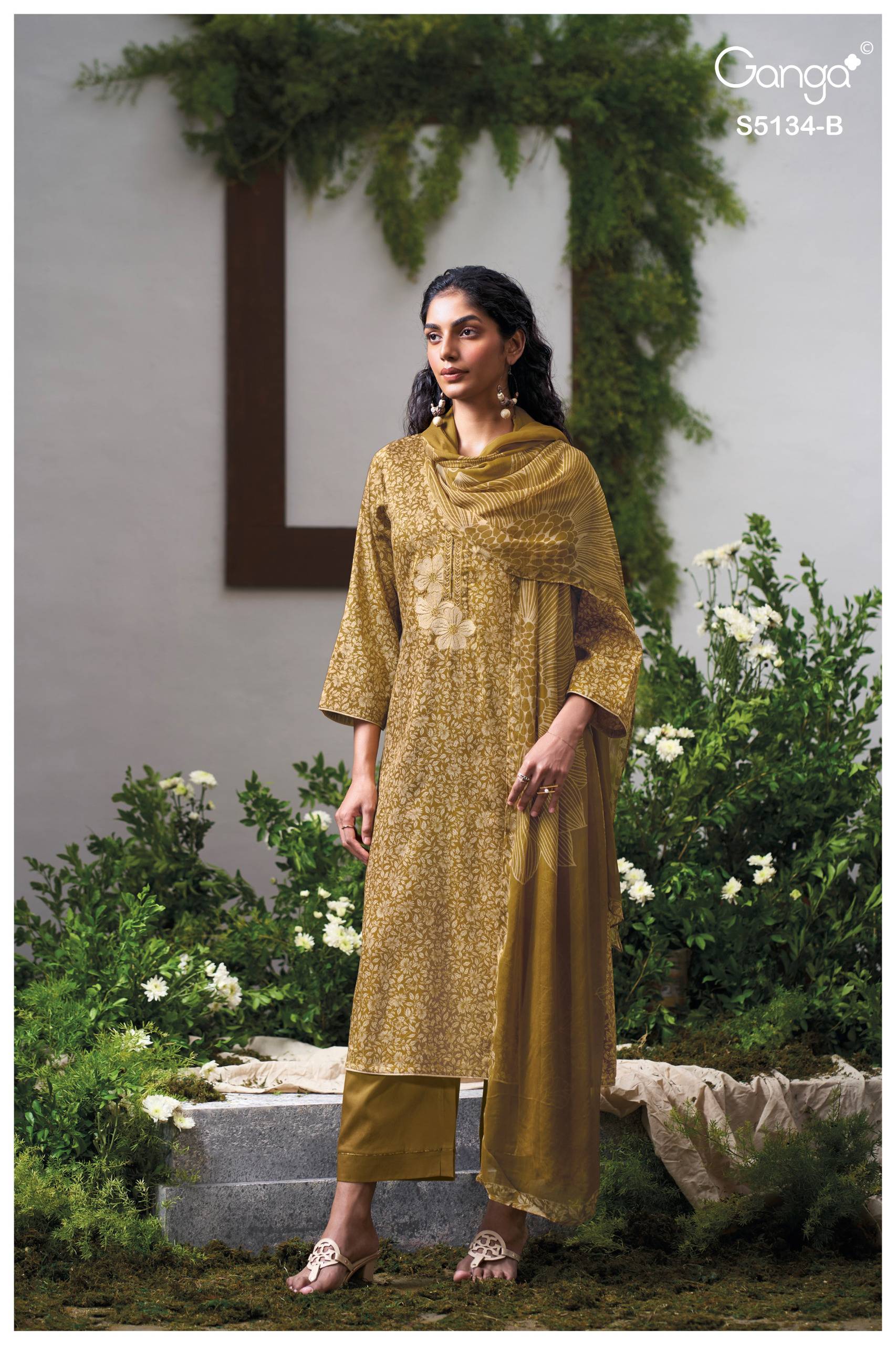 MITHILA 5134 Series By GANGAFASHION Stylish Beautiful Colourful COTTON SATIN Dresses At Wholesale Price